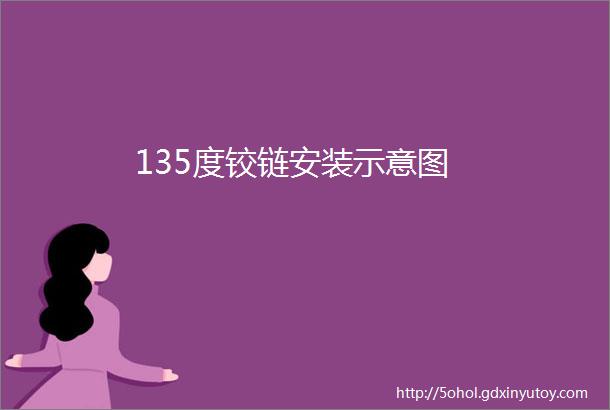 135度铰链安装示意图