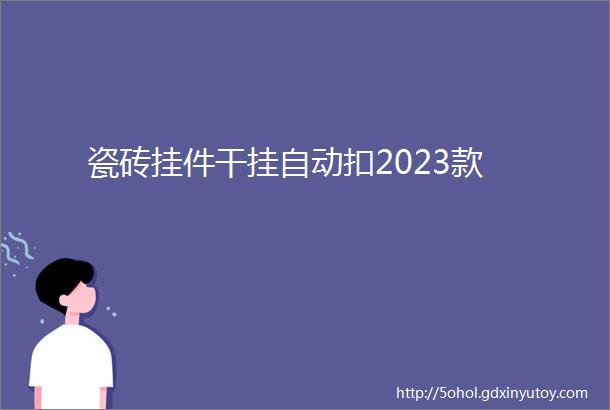 瓷砖挂件干挂自动扣2023款